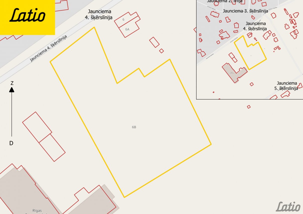 Zeme — Jaunciema 4. šķērslīnija 6B, Rīga, Jaunciems