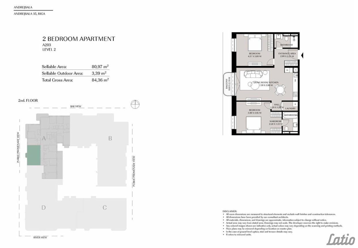Dzīvoklis — Andrejostas iela 35, Rīga, Pētersala-Andrejsala