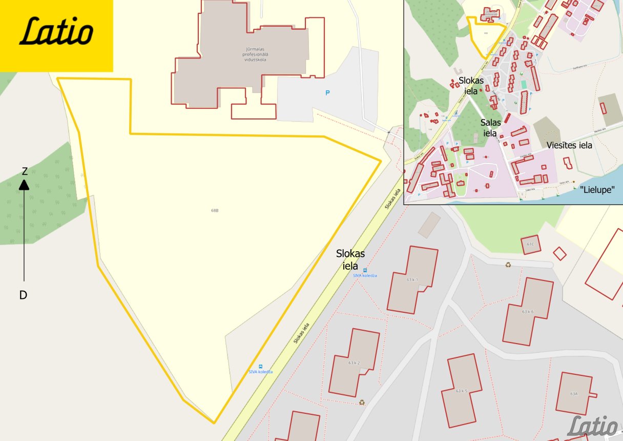 Zeme — Slokas iela 68B, Jūrmala, Jūrmalas pilsēta